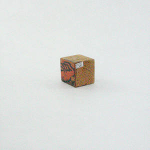 Hand Painted Wood Block by Rumiko "Rumi"  Tsuda Estate, Image 2.