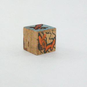 Hand Painted Wood Block by Rumiko "Rumi"  Tsuda Estate, Image 5.