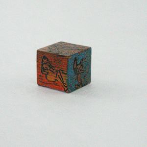 Hand Painted Wood Block by Rumiko "Rumi"  Tsuda Estate, Image 5.