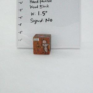 Hand Painted Wood Block by Rumiko "Rumi"  Tsuda Estate, Image 1.