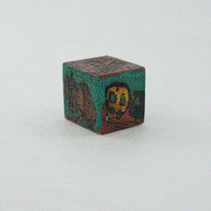 Hand Painted Wood Block by Rumiko "Rumi"  Tsuda Estate, Image 5.