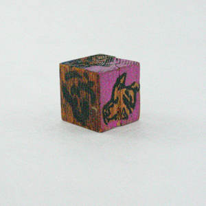 Hand Painted Wood Block by Rumiko "Rumi"  Tsuda Estate, Image 4.