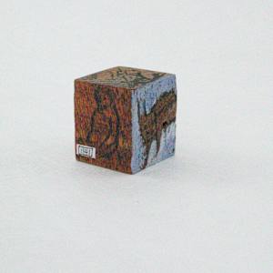 Hand Painted Wood Block by Rumiko "Rumi"  Tsuda Estate, Image 3.