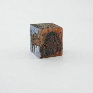 Hand Painted Wood Block by Rumiko "Rumi"  Tsuda Estate, Image 6.