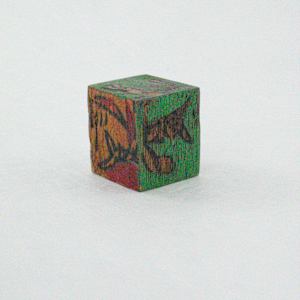 Hand Painted Wood Block by Rumiko "Rumi"  Tsuda Estate, Image 5.