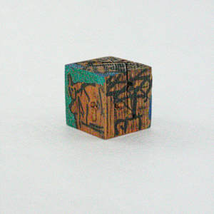 Hand Painted Wood Block by Rumiko "Rumi"  Tsuda Estate, Image 3.