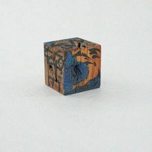 Hand Painted Wood Block by Rumiko "Rumi"  Tsuda Estate, Image 4.