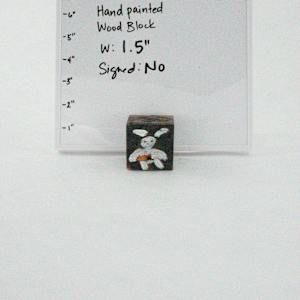 Hand Painted Wood Block by Rumiko "Rumi"  Tsuda Estate, Image 1.