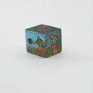 Hand Painted Wood Block by Rumiko "Rumi"  Tsuda Estate, Image 4.