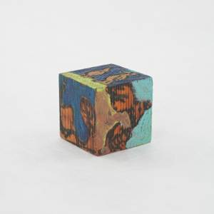 Hand Painted Wood Block by Rumiko "Rumi"  Tsuda Estate, Image 4.