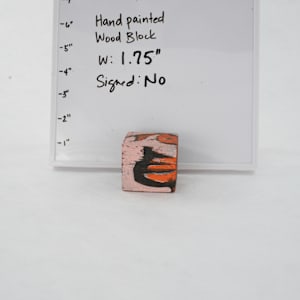 Hand Painted Wood Block by Rumiko "Rumi"  Tsuda Estate, Image 1.