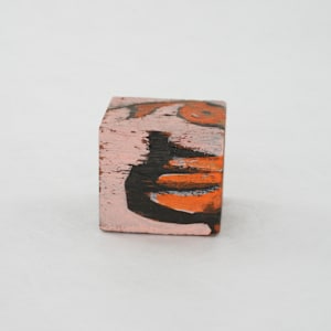 Hand Painted Wood Block by Rumiko "Rumi"  Tsuda Estate, Image 2.