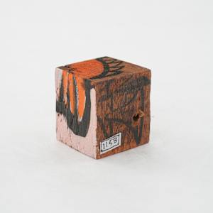 Hand Painted Wood Block by Rumiko "Rumi"  Tsuda Estate, Image 3.