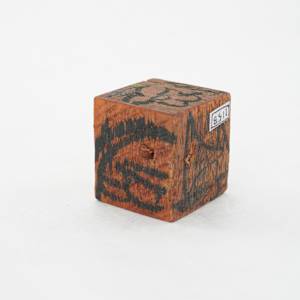 Hand Painted Wood Block by Rumiko "Rumi"  Tsuda Estate, Image 4.