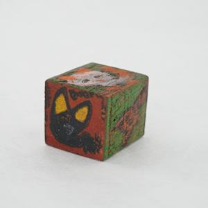 Hand Painted Wood Block by Rumiko "Rumi"  Tsuda Estate, Image 4.