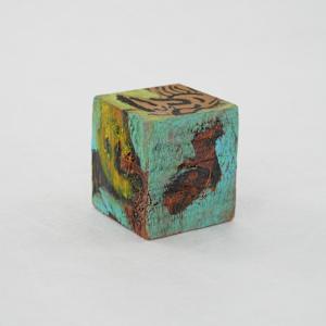 Hand Painted Wood Block by Rumiko "Rumi"  Tsuda Estate, Image 4.