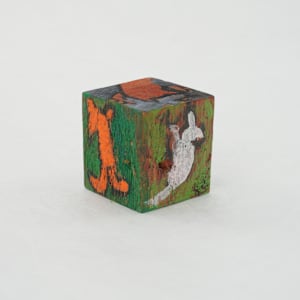 Hand Painted Wood Block by Rumiko "Rumi"  Tsuda Estate, Image 3.