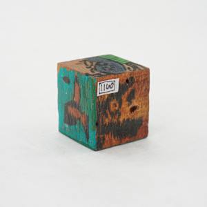 Hand Painted Wood Block by Rumiko "Rumi"  Tsuda Estate, Image 2.