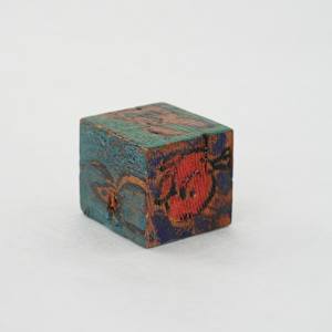 Hand Painted Wood Block by Rumiko "Rumi"  Tsuda Estate, Image 4.
