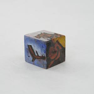 Hand Painted Wood Block by Rumiko "Rumi"  Tsuda Estate, Image 3.