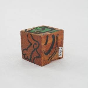 Hand Painted Wood Block by Rumiko "Rumi"  Tsuda Estate, Image 4.