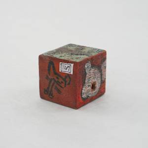 Hand Painted Wood Block by Rumiko "Rumi"  Tsuda Estate, Image 2.