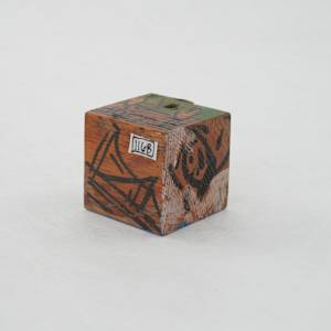 Hand Painted Wood Block by Rumiko "Rumi"  Tsuda Estate, Image 3.