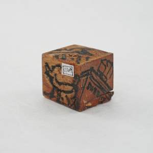 Hand Painted Wood Block by Rumiko "Rumi"  Tsuda Estate, Image 3.
