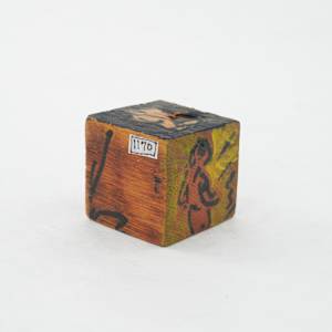 Hand Painted Wood Block by Rumiko "Rumi"  Tsuda Estate, Image 2.