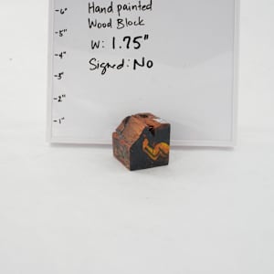 Hand Painted Wood Block by Rumiko "Rumi"  Tsuda Estate, Image 1.