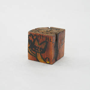 Hand Painted Wood Block by Rumiko "Rumi"  Tsuda Estate, Image 3.