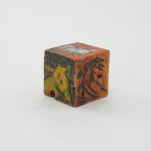 Hand Painted Wood Block by Rumiko "Rumi"  Tsuda Estate, Image 4.