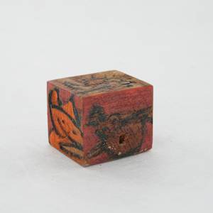 Hand Painted Wood Block by Rumiko "Rumi"  Tsuda Estate, Image 4.