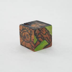 Hand Painted Wood Block by Rumiko "Rumi"  Tsuda Estate, Image 4.