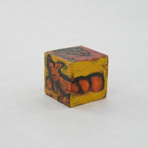 Hand Painted Wood Block by Rumiko "Rumi"  Tsuda Estate, Image 4.