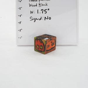 Hand Painted Wood Block by Rumiko "Rumi"  Tsuda Estate, Image 1.