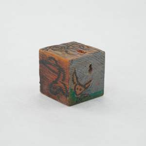 Hand Painted Wood Block by Rumiko "Rumi"  Tsuda Estate, Image 3.