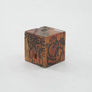 Hand Painted Wood Block by Rumiko "Rumi"  Tsuda Estate, Image 4.