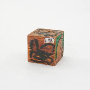 Hand Painted Wood Block by Rumiko "Rumi"  Tsuda Estate, Image 2.