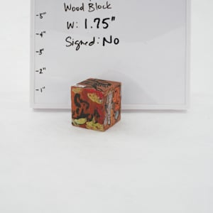 Hand Painted Wood Block by Rumiko "Rumi"  Tsuda Estate, Image 1.