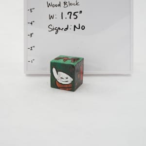 Hand Painted Wood Block by Rumiko "Rumi"  Tsuda Estate, Image 1.