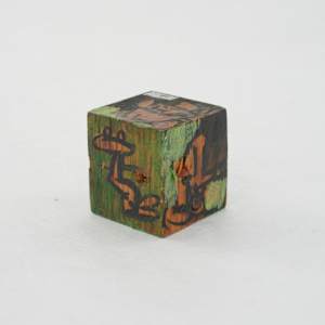 Hand Painted Wood Block by Rumiko "Rumi"  Tsuda Estate, Image 4.