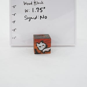 Hand Painted Wood Block by Rumiko "Rumi"  Tsuda Estate, Image 1.