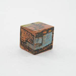 Hand Painted Wood Block by Rumiko "Rumi"  Tsuda Estate, Image 2.