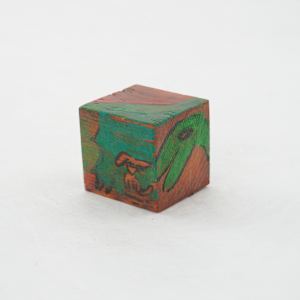 Hand Painted Wood Block by Rumiko "Rumi"  Tsuda Estate, Image 3.