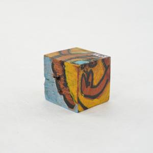 Hand Painted Wood Block by Rumiko "Rumi"  Tsuda Estate, Image 2.