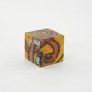 Hand Painted Wood Block by Rumiko "Rumi"  Tsuda Estate, Image 4.