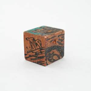 Hand Painted Wood Block by Rumiko "Rumi"  Tsuda Estate, Image 3.