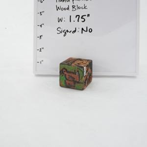 Hand Painted Wood Block by Rumiko "Rumi"  Tsuda Estate, Image 1.