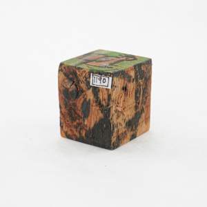 Hand Painted Wood Block by Rumiko "Rumi"  Tsuda Estate, Image 2.